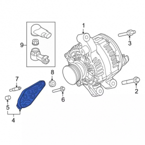 Кронштейн компрессора кондиционера Lincoln MKC 15-19