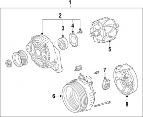 Генератор Toyota RAV4 09-12 2.5