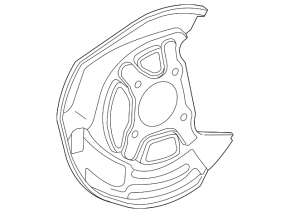 Carcasa disc frana stanga fata Lexus GS300 06 rwd