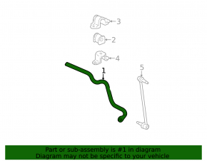 Stabilizatorul frontal pentru Lexus RX400h 06-09 coroziune