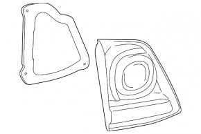 Lampă interioară hayon dreapta pentru Toyota Land Cruiser 2008-2015, pre-restyling