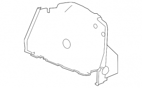 Обшивка арки правая Chevrolet Cruze 11-16