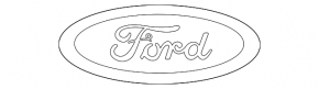 Эмблема двери багажника Ford Flex 09-19 без камеры