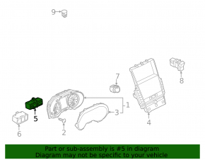 Кнопки управления подсветкой и TRIP Infiniti Q50 14-19
