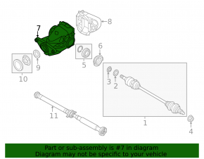 Задний дифференциал редуктор BMW X5 F15 14-18 4.4T 103к