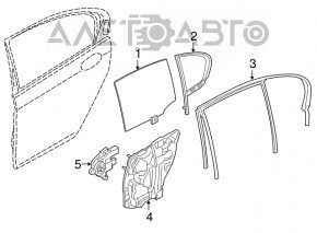Motor ridicare geam spate dreapta BMW 5 G30 17-23