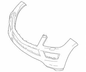 Bara față neperforată Mercedes GLS-class X166 13-16 pentru senzori de parcare, pentru spălător