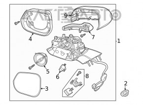 Камера слежение за полосой Ford Explorer 20-25 на лобовом