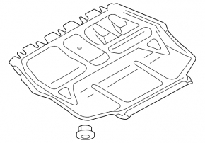 Protecția motorului față VW Jetta 11-18 USA TDI