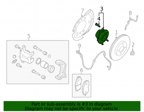 Ступица передняя левая Nissan Juke 11-17
