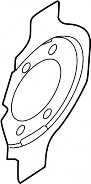 Capac disc de frână față stânga pentru Nissan Pathfinder 22-25