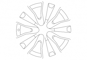 Set de jante R16 4 bucăți pentru Kia Forte 4d 14-18