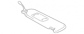 Козырек правый Toyota Prius 20 04-05 беж