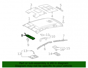Козырек правый Toyota Prius 20 04-05 беж