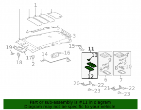 Плафон освещения передний Lexus RX300 RX330 RX350 RX400h 04-08