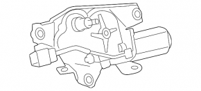 Трапеция дворников с моторчиком задняя Toyota Sequoia 08-16