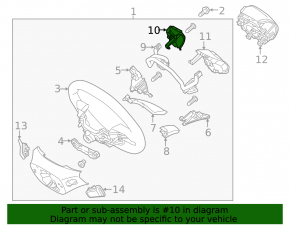 Кнопки управления на руле правые Hyundai Ioniq 20-22
