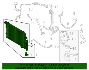 Радиатор кондиционера конденсер Kia Soul EV 15-19