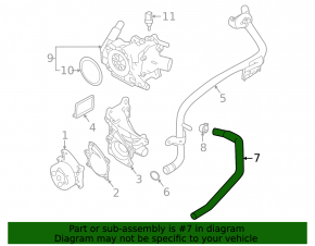Furtun de răcire superior Nissan Murano 25-26