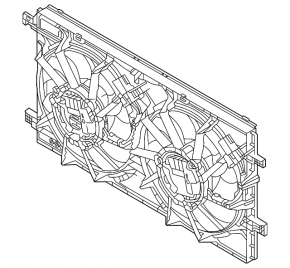 Carcasa radiatorului difuzor Bare Polestar 2 21-