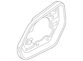 Carcasă element oglindă dreapta Audi Q8 19-25