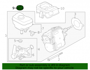 Крышка бачка ГТЦ VW Touareg 11-17 TRW