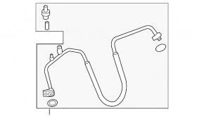 Трубка кондиционера компрессор-печка Ford Mustang mk6 15-17 3.7