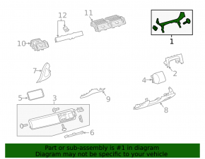 Carcasă bord Land Rover Range Rover Velar 18-23 (2 piese)