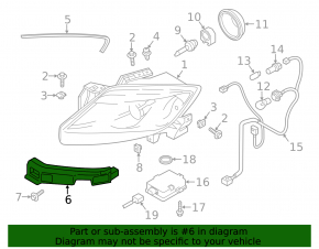 Крепление фары переднее левое Mazda CX-9 13-15