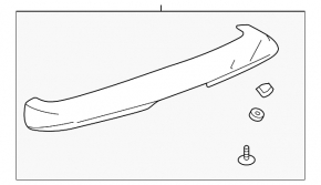 Spoilerul portbagajului pentru Chevrolet Equinox 10-17