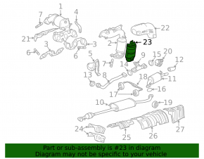 Защита выпускного коллектора передняя нижняя Lexus RX400h 06-08