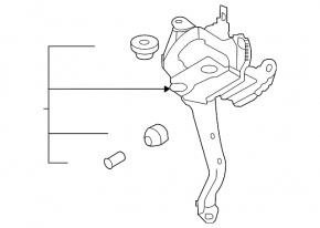 Кронштейн ABS АБС Subaru Outback 20-23 2.5