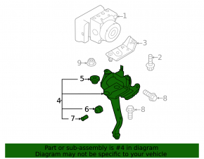 Кронштейн ABS АБС Subaru Outback 20-23 2.5