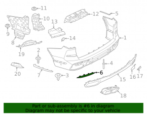 Молдинг заднего бампера правый BMW X7 G07 23-26 хром, M-Sport