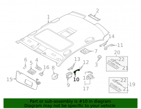 Ручка потолка перел левая BMW 3 F30 12-13 серая