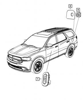Кнопка памяти сиденья переднего левого Dodge Durango 11-13