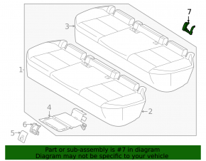 Накладка Isofix заднего ряда Nissan Murano 25-26
