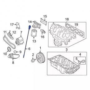 Щуп масляный Ford Escape MK3 13-19 2.0T