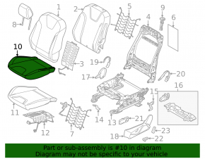 Водительское сидение Ford Focus mk3 15-17 рест, без airbag, ткань беж