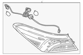 Lampă aripă exterioară stângă pentru Toyota Camry v70 21-24 halogen