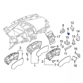 Кнопка откидывания сидения заднего левого Ford Edge 15-24