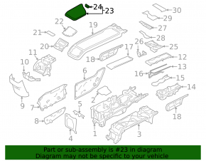 Подлокотник Volvo XC60 18-26 кожа черная