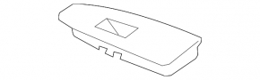 Panou decorativ control ridicare geam dreapta față BMW X2 F39 18-23, negru