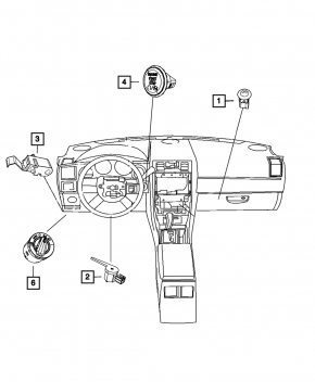 Кнопка открывания крышки багажника Chrysler 300 11-14