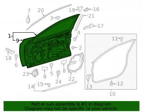 Дверь в сборе передняя правая Toyota Camry v70 18-24