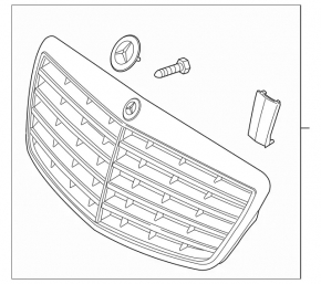 Grilă radiator Mercedes W221 07-09