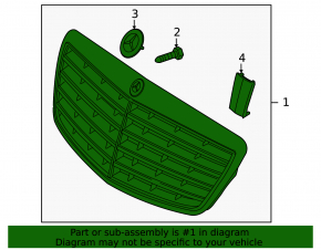 Grilă radiator Mercedes W221 07-09