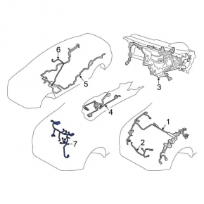 Проводка моторная Ford Fusion mk5 13-13 2.5