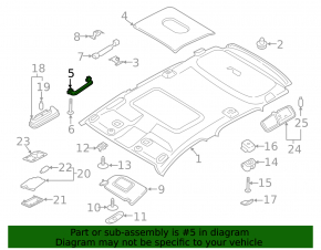 Ручка потолка левая Ford Ecosport 18-22