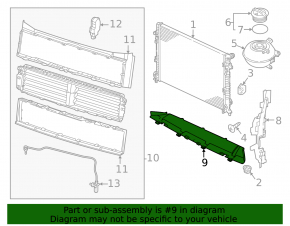 Deflector radiator stânga VW Atlas 21-23 2.0T